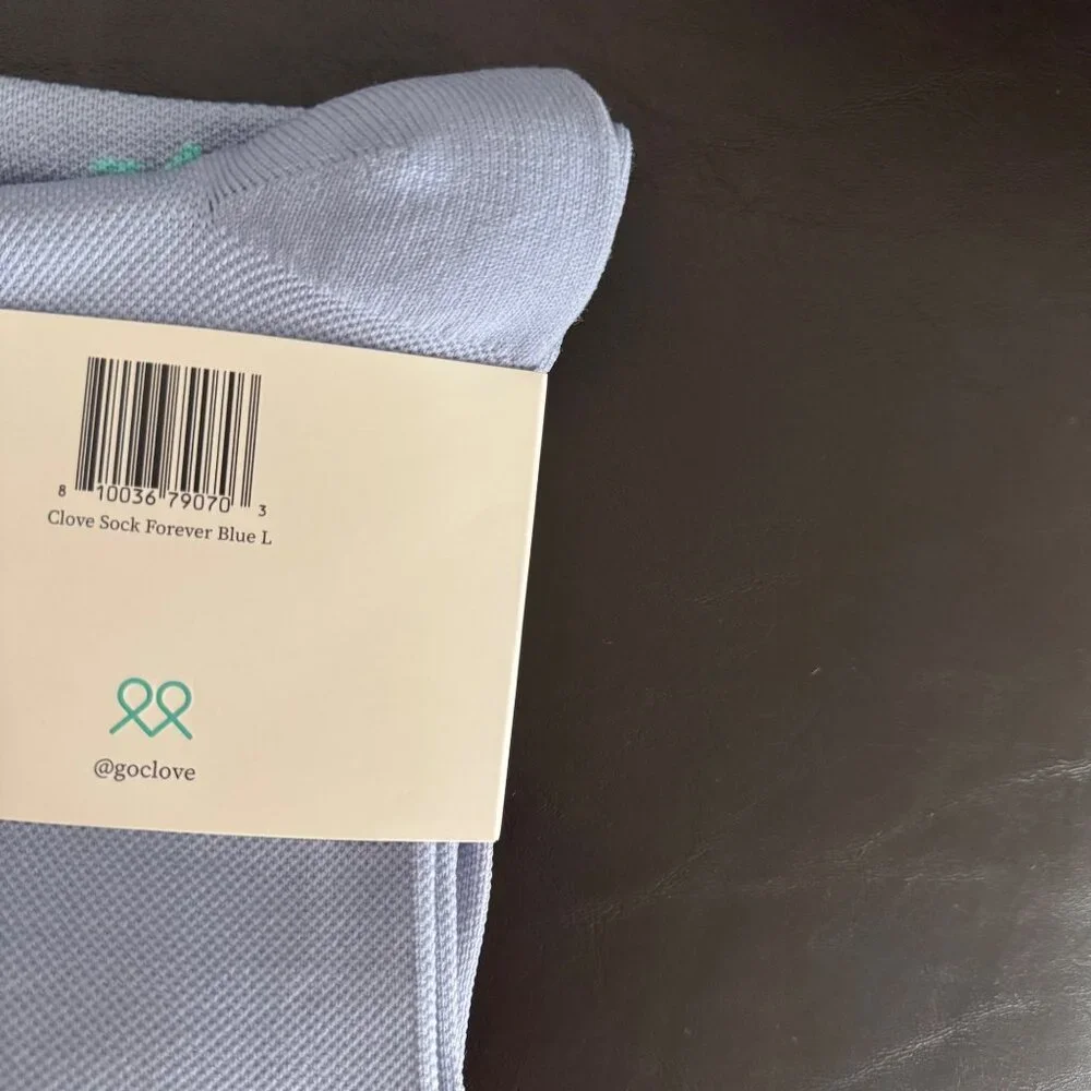 Clove Compression Socks‎ 20-30mmHg Graduated Support Forever Blue sz Large women